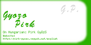 gyozo pirk business card