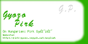 gyozo pirk business card